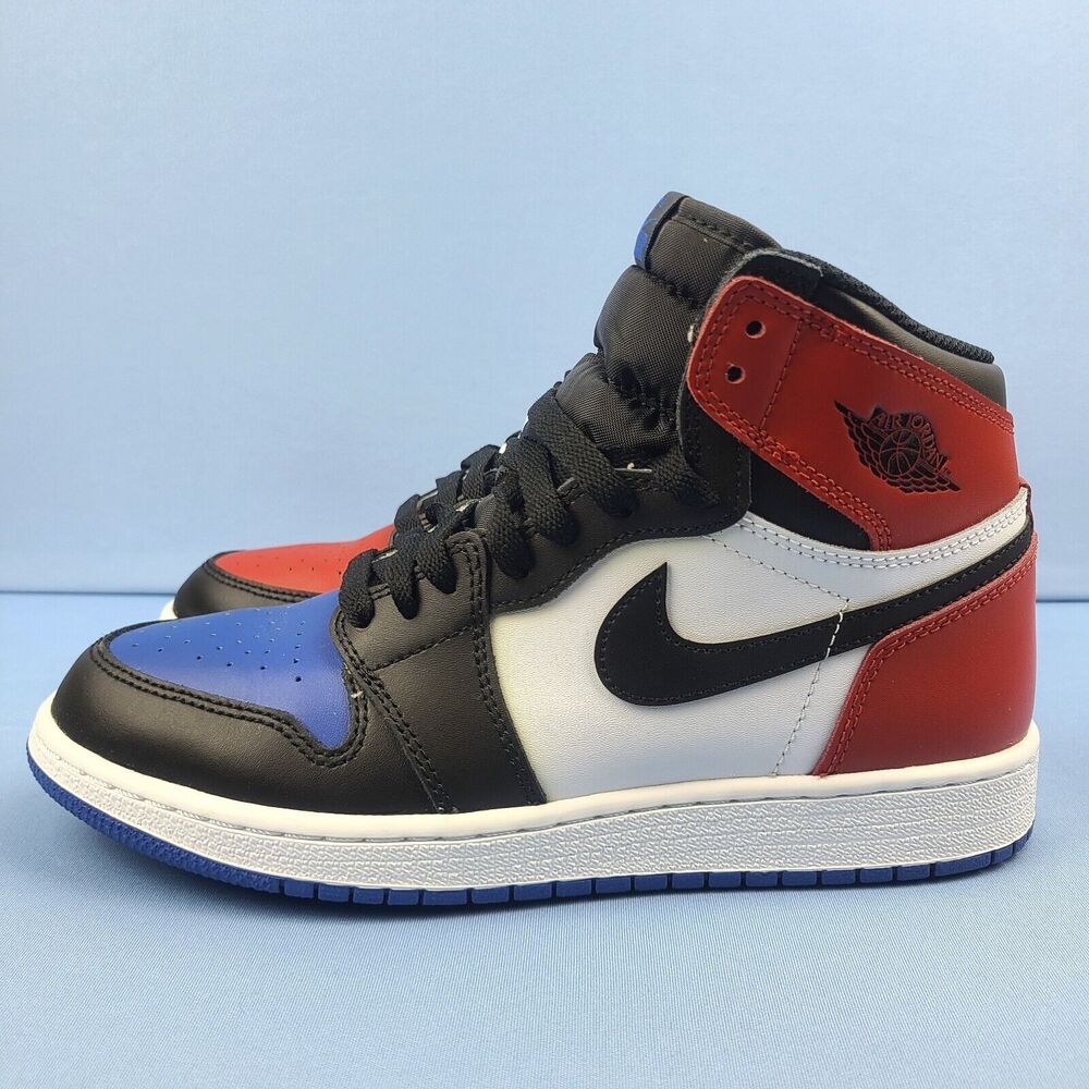 Air Jordan 1 Retro High OG GS Size 6.5Y Top 3 Black White Red Blue 575441-026
